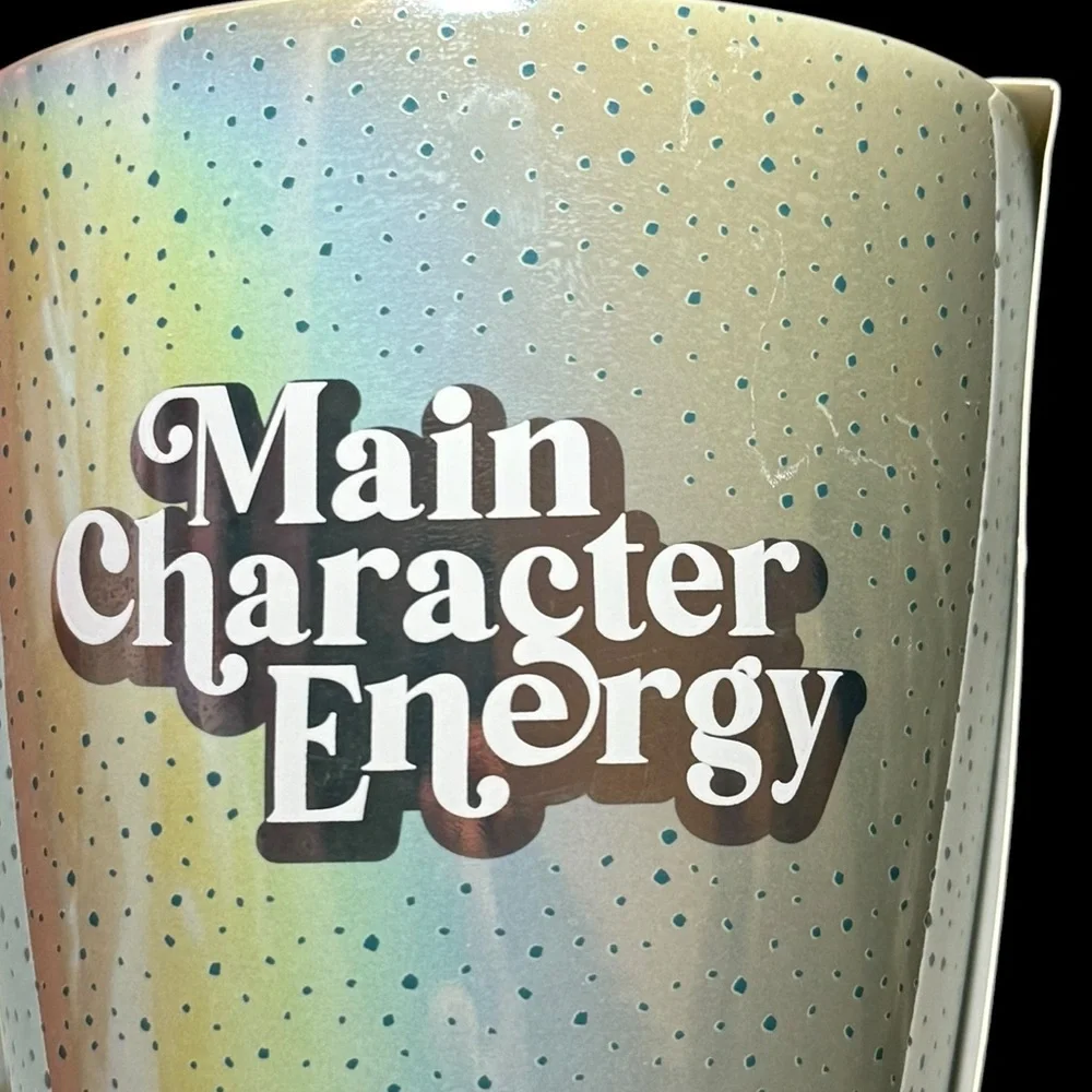 Thyme & Table “Main Character Energy” Iridescent Ceramic NWT‎ Mug Imperfections
